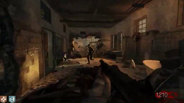Первый забег. В Call Of Duty: Black Ops, зомби-режим. Verrückt. Без звука.