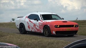 Dodge Challenger HELLCAT SRT-8 - HUGE Burnouts, Supercharger Sound and Revs!
