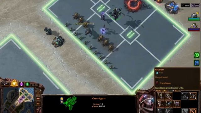 Starcraft 2 Commanders Kerrigan + Swann Direct Strike Destroying Enemies! смотреть онлайн