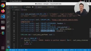 Using ChatGPT API in C with cURL and cJSON | ChatGPT Clone in C Part 2