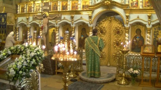 Преставление прп. Сергия, игумена Радонежского, чудотворца. Божественная Литургия.08.10.2021 г. смотреть онлайн