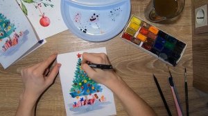 Новогодние открытки в клубе "Кристофер".