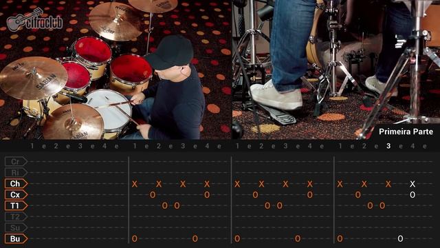 Como tocar na bateria: DON'T WANNA FIGHT - Alabama Shakes (aula de bateria) смотреть онлайн