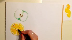 Как быстро и легко нарисовать фрукты акварелью (How to draw watercolor fruits)