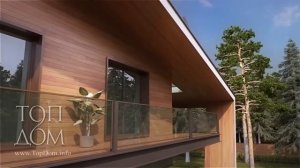 Проект дома с односкатной крышей