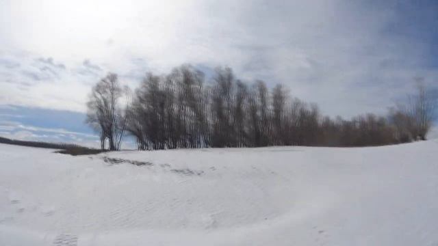 Yamaha Grizzly 700 и BRP Outlander 650 по снегу. смотреть онлайн