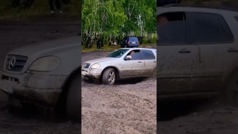 КОГДА НЕОЖИДАННО ВСПОМНИЛ что НИВА дома! #mercedes #mlb #offroad #drift #omsk