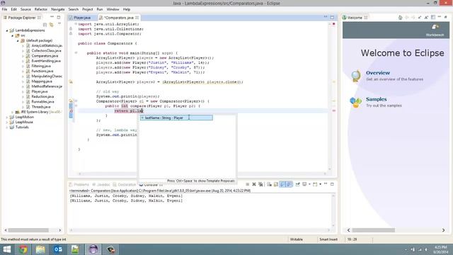 Comparators - Lambda Expressions In Java 8: Tutorial 14