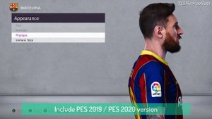 PES 2020/PES 2019 Faces Lionel Messi by Messi Pradeep