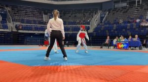 Д - 47кг ПОЛУФИНАЛ первенства России по тхэквондо среди юношей и девушек (12-14 лет) 2021 г.Белгоро