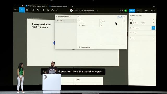 Advanced prototyping with less complexity with variables - Miggi, Ricky R, Garrett M (Config 2023)