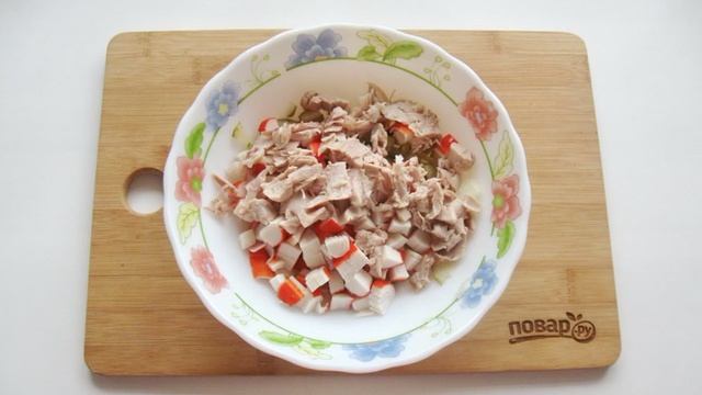 Салат Зимний с крабовыми палочками