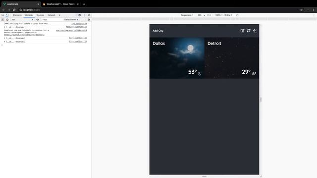 Build A Weather App with Vue Js & Firebase #7 - Adding A New City (Vue.js Custom Events) смотреть онлайн