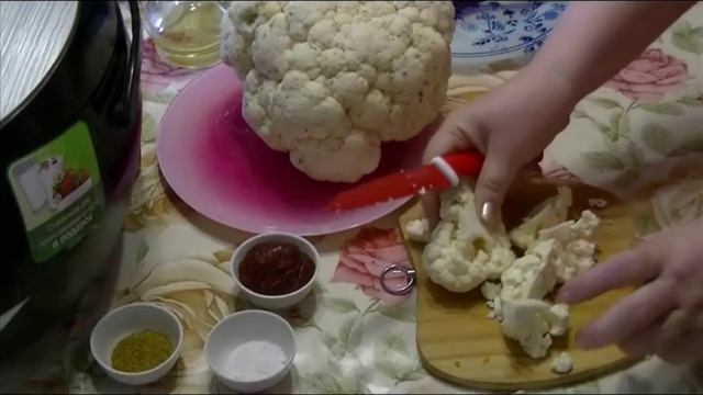 Цветная капуста тушёная. смотреть онлайн