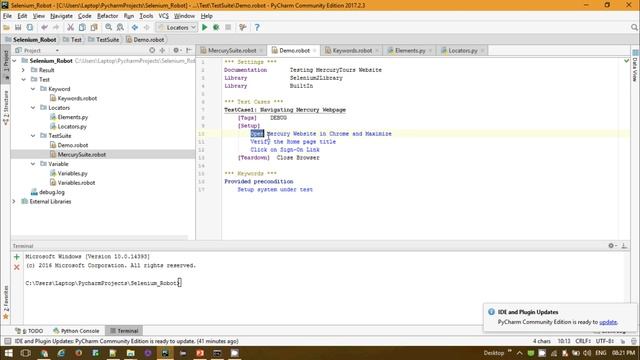 Robot Framework in Selenium Webdriver| Set up Robot Step by Step | Writing Test case in Robot