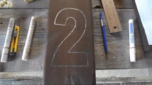 Номер дома, вывеска на дом своими руками из дерева. DIY address plate.