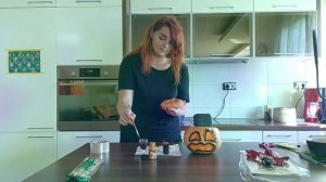 МК ХЭллоуин. Фуд-тыква в качестве декора-закуски на Хэллоувин.