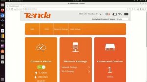 Tenda 4G185 mobile 4G router Wi-Fi • Admin panel login and settings overview