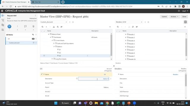 Oracle EDMCS Derived Property Using the Arithmetic operator | Oracle Enterprise Data Management BIS