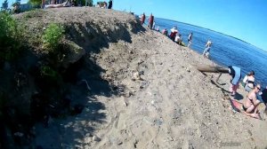 ПЛЯЖ НА РЕКЕ ЗЕЯ У ВПАДЕНИЯ В РЕКУ АМУР. БЛАГОВЕЩЕНСК. 2021 июнь