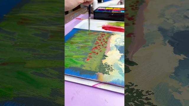 Гуашь ?. Новый урок в творческом клубе @dari_art1, подробнее в комментариях #art #гуашь смотреть онлайн