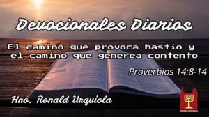 Devocional proverbios 14:8-14