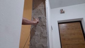 Штукатурка дверных откосов.