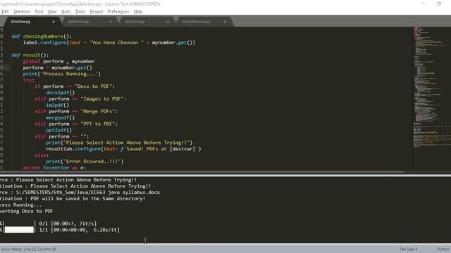 Tkinter Project - All In One File Convertor Using Python