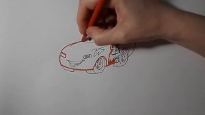 Как нарисовать МАШИНКУ МОЛНИЯ МАКВИН/254/How to draw a CAR LIGHTNING MAKVIN