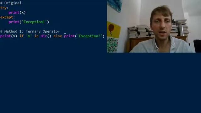 Python One Line Exception Handling