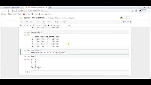 How to view data with pandas | Head() and Tail() in Pandas | loc() and iloc () functions Explained смотреть онлайн