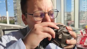 Обзор KFC : Карри бургер и Шефбургер Джуниор острый + 2 напитка из Ашана