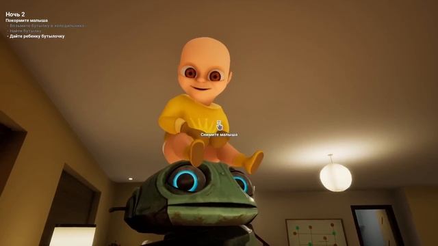 10 ЛЫСЫХ В ДУХОВКЕ ?! ПОЛ ЭТО ЛАВА ? ИГРА The Baby In Yellow смотреть онлайн