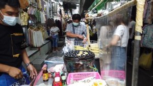 [4K] Walk around "Pratunam Market" cheap clothes and street food, Bangkok