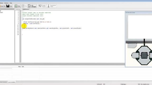 Программирование Lego EV3 в среде RobotC. Прохождение заданий. Урок 1. смотреть онлайн