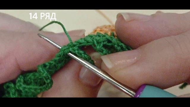 Пошагово вяжем салфетку 