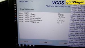 VCDS-VAG Battery check /load management?/ on VW Golf 7