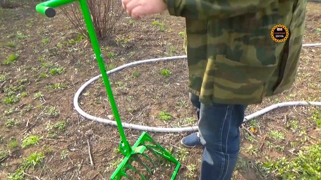 Как быстро и легко копать и рыхлить грядки / РУЧНОЙ КУЛЬТИВАТОР STALK смотреть онлайн