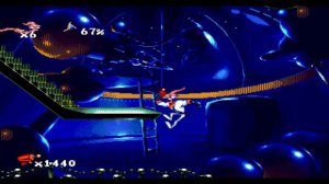 Прохождение игры : Earthworm Jim . SEGA . Эмулятор gens.