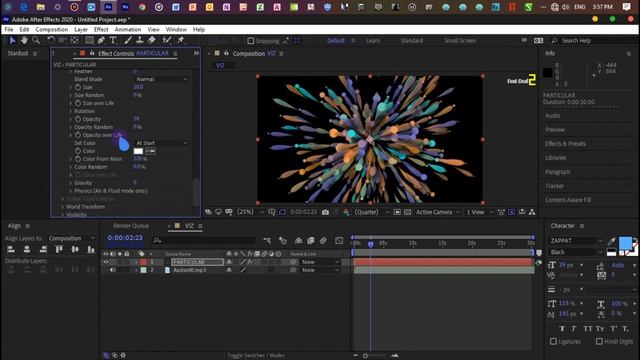 Trapcode Particular Audio React After Effects Tutorial