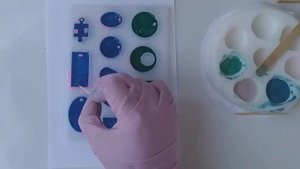 3Д рисунок эпоксидной смолой.