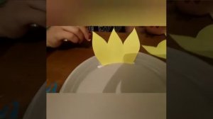 ПОДСОЛНУХ ИЗ ЦВЕТНОЙ БУМАГИ \\ ВИДЕОУРОК