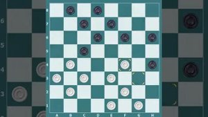 Учимся играть в шашки Перекресток 3.  ... fe7  Соков В. - Святой П.  Чемпионат 1939 г.