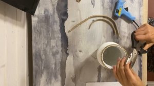 Декор старой вазы. Легко! Джут, клей и акрил.