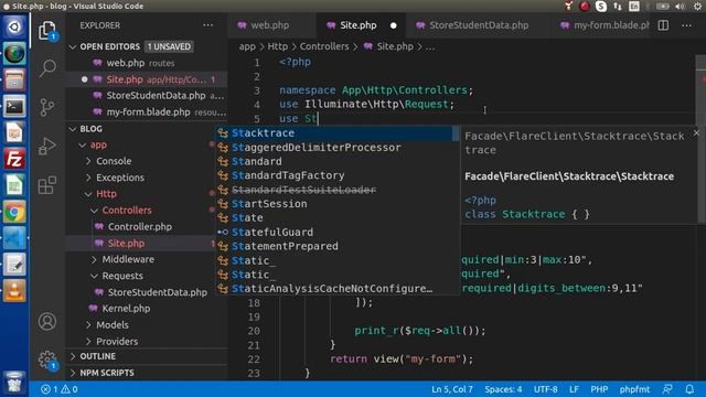 Learn Laravel 8 Tutorials in Hindi - #17 - Laravel Form Validation Using Form Request Class