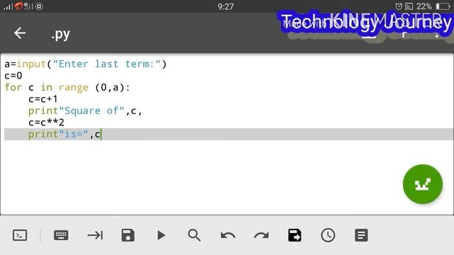 Best python program to find power value of any number starting from 1.Technology Journey.