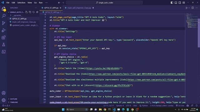 GPT-4 Auto Coder #2 Code Review and improved Streamlit WebAapp UI