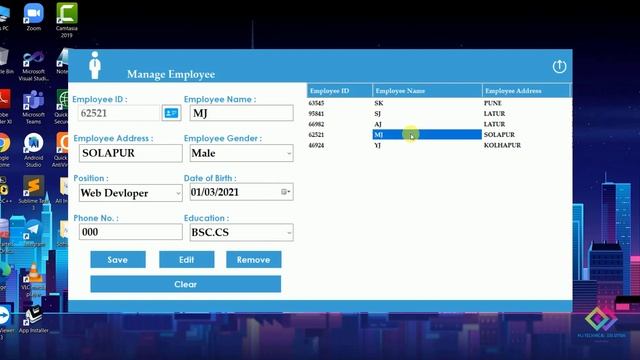 C# full project(Employee Management System Using C#)with Source code