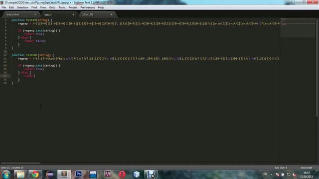 JAVASCRIPT Using regular expressions (regexp)