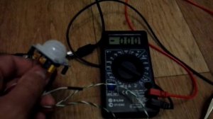 Датчик движения, тест работы